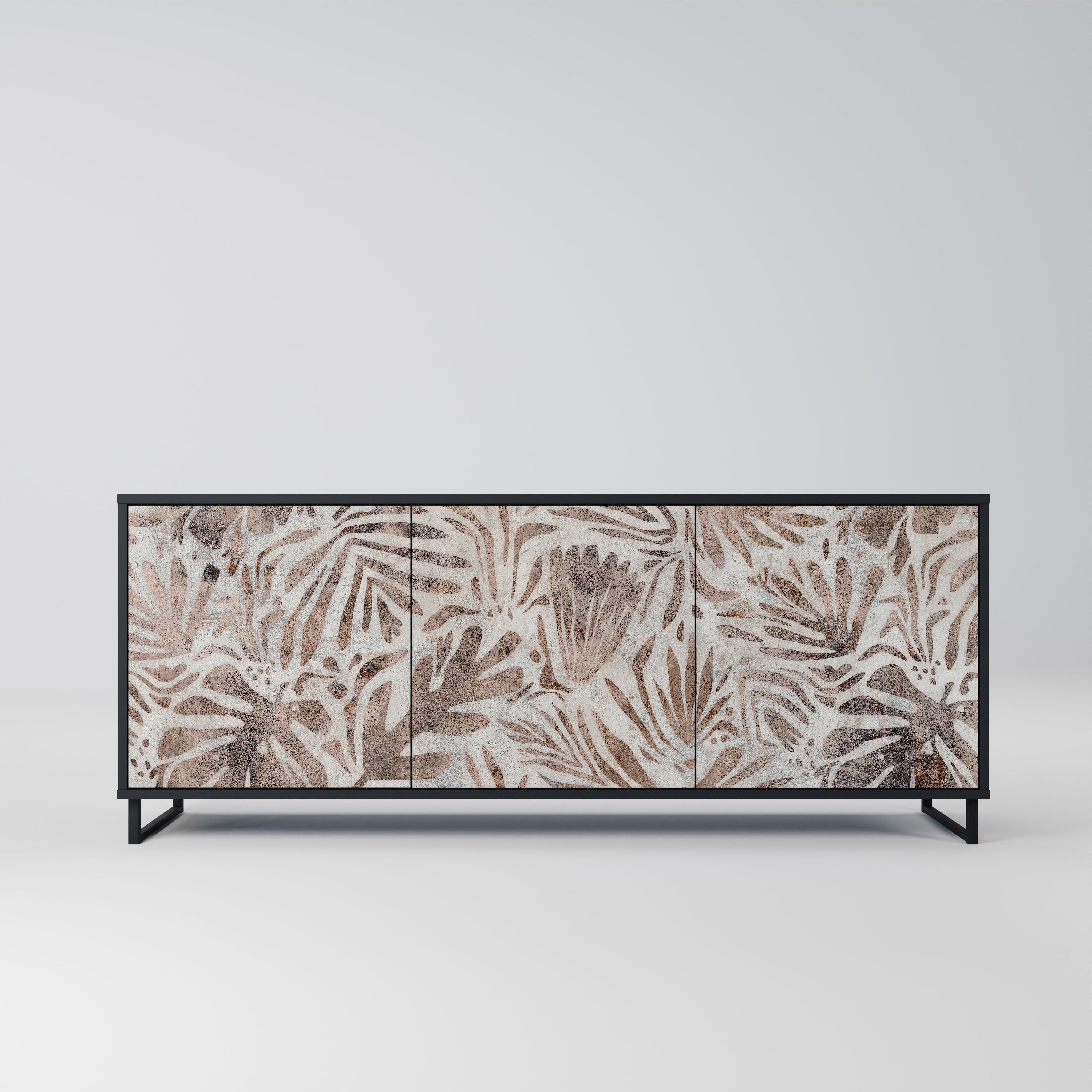 Buffet 3 portes PASSING TIME en finition noire