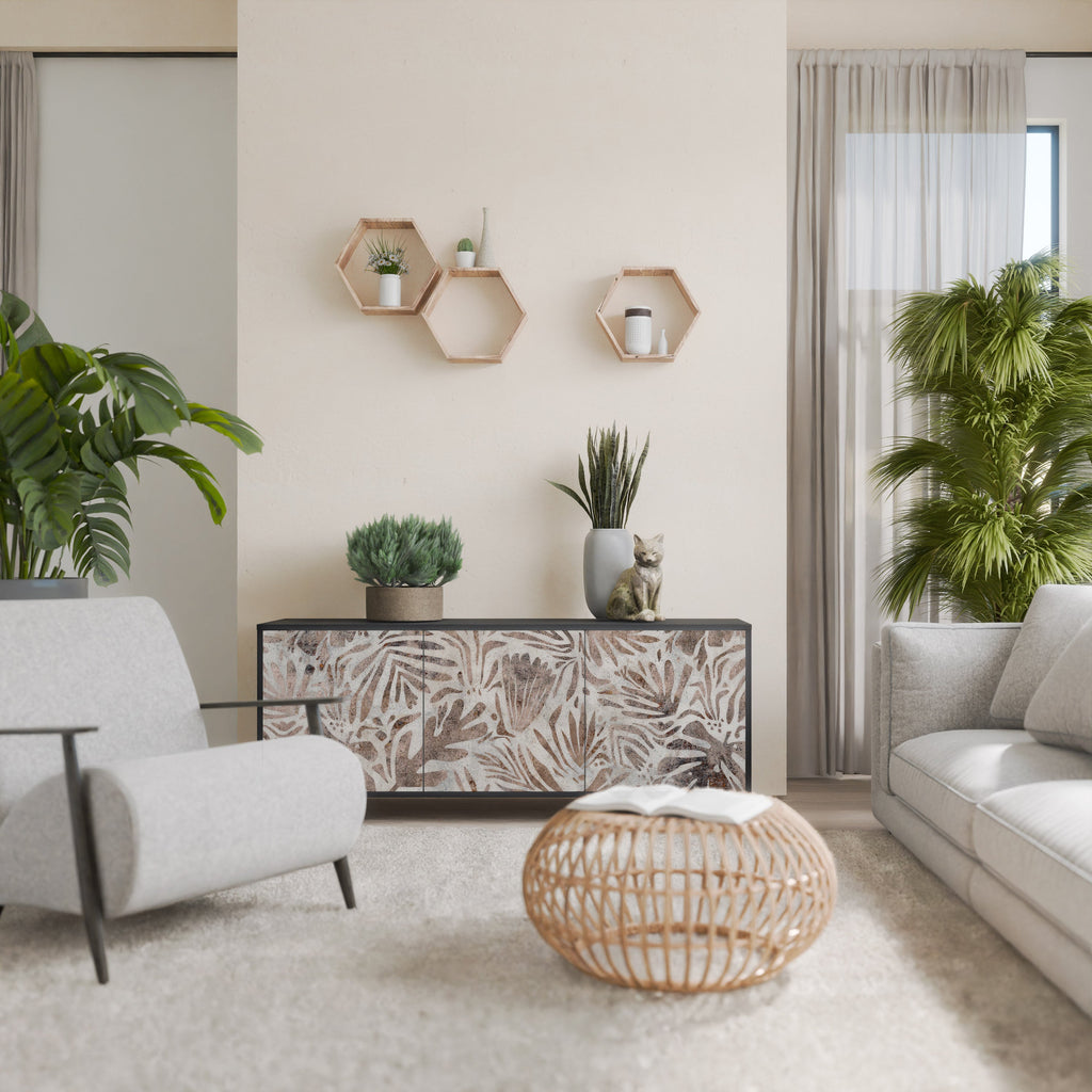 Buffet 3 portes PASSING TIME en finition noire