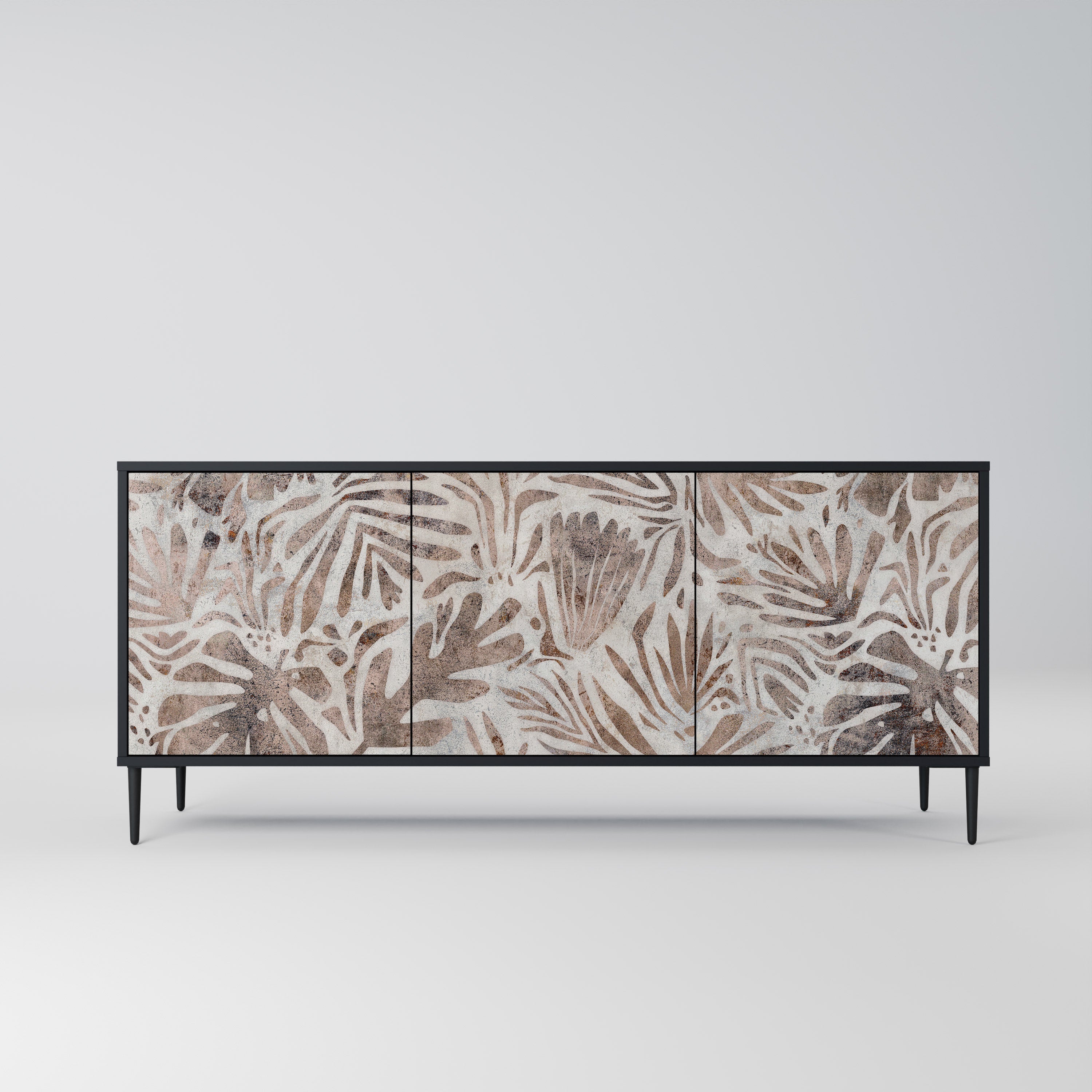 Buffet 3 portes PASSING TIME en finition noire