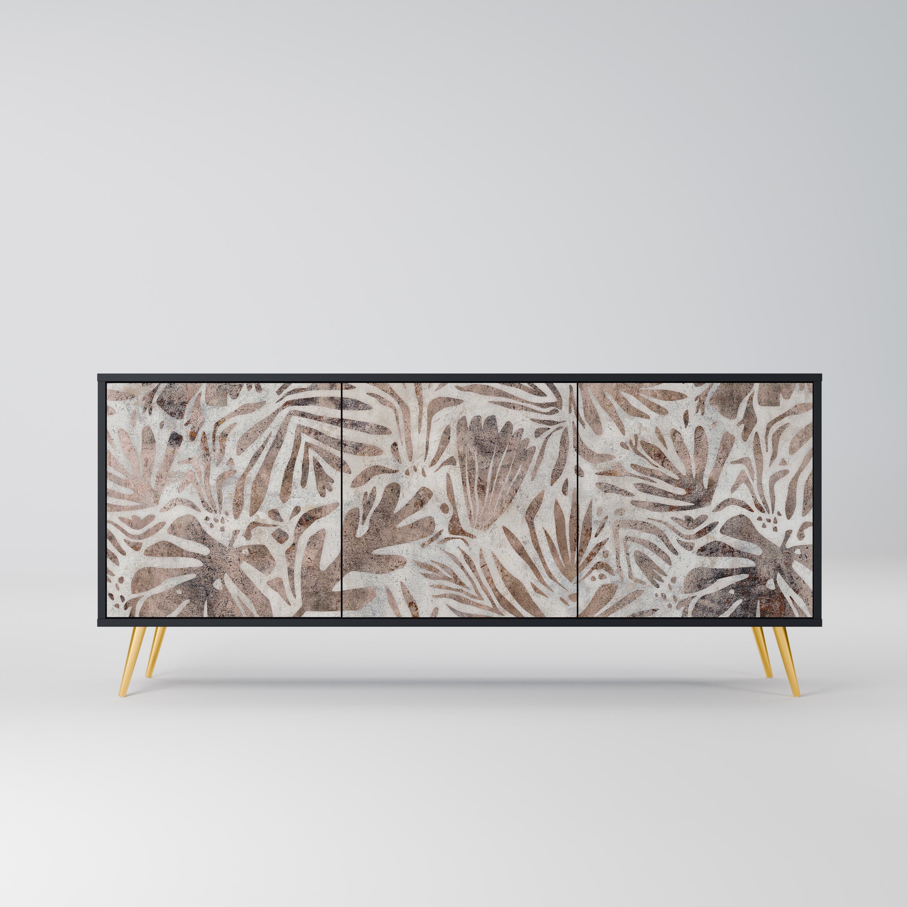 Buffet 3 portes PASSING TIME en finition noire