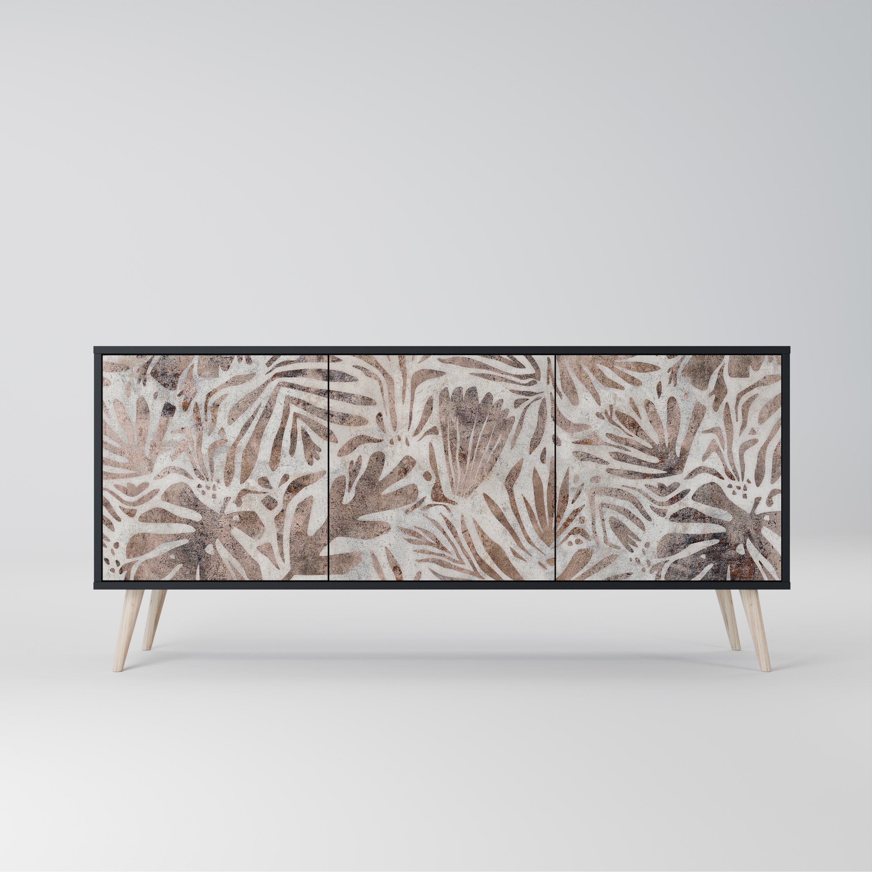 Buffet 3 portes PASSING TIME en finition noire