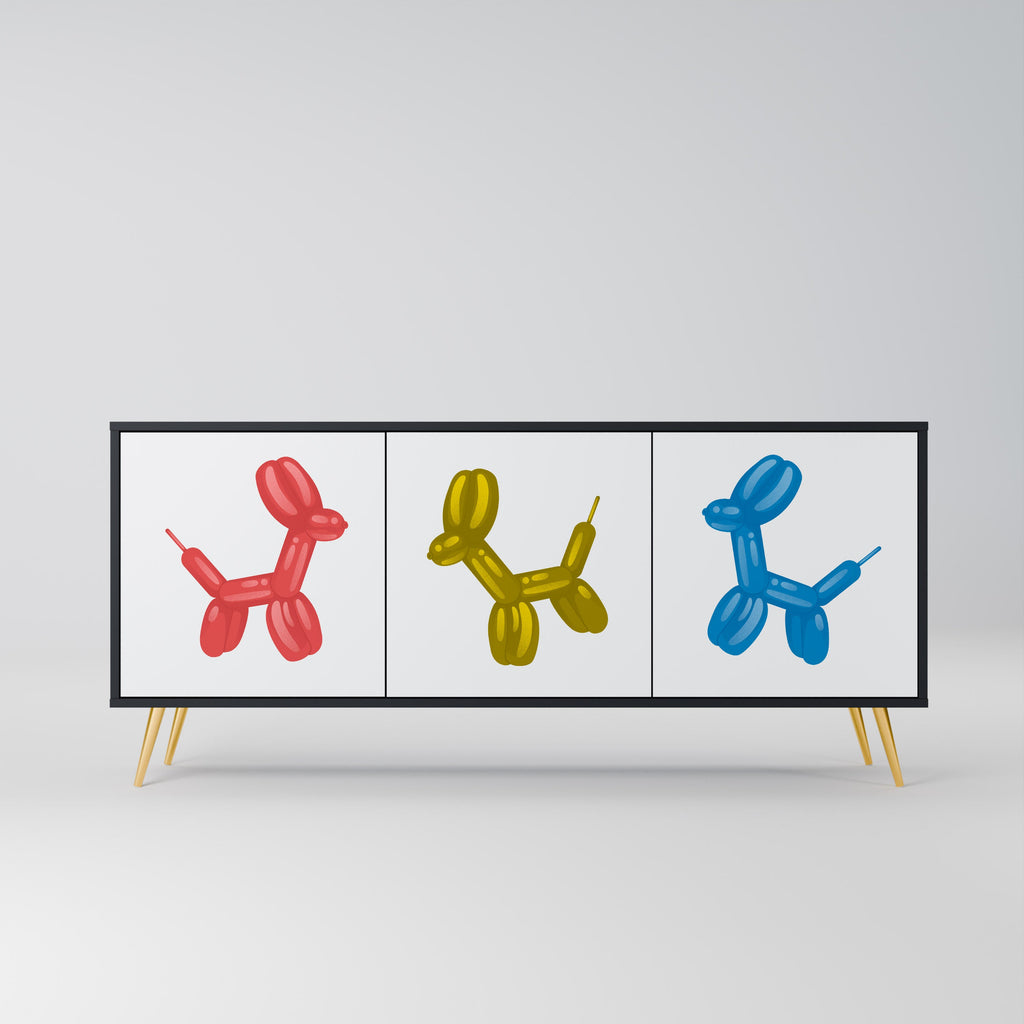 Buffet 3 portes CHILDHOOD MEMORY en finition noire