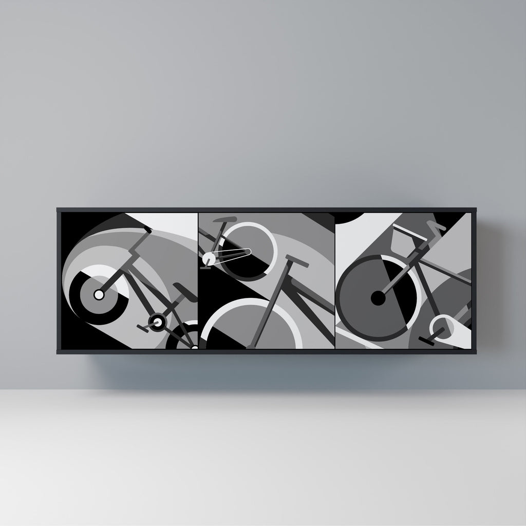 Buffet 3 portes BIKE ENERGY finition noire