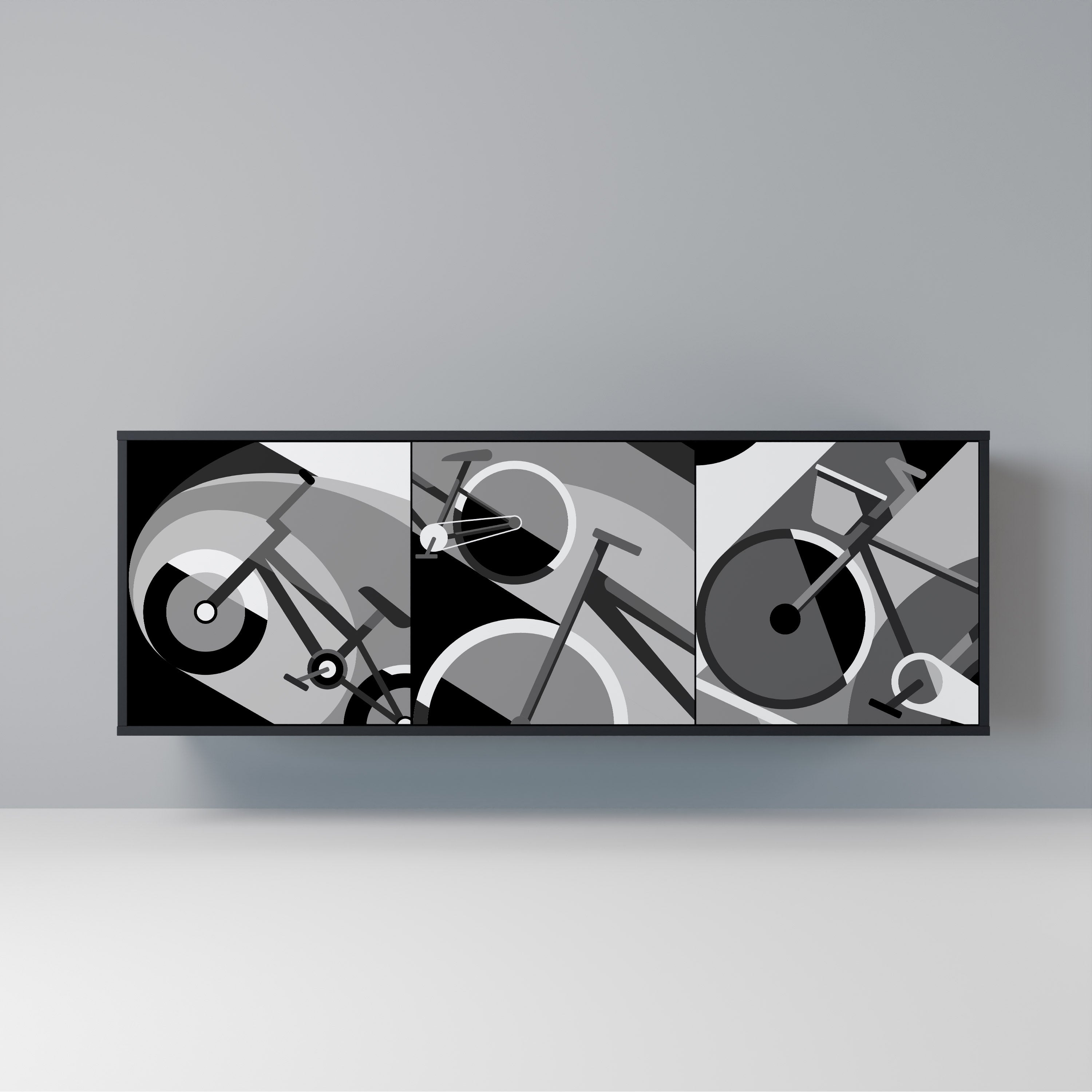 Buffet 3 portes BIKE ENERGY finition noire