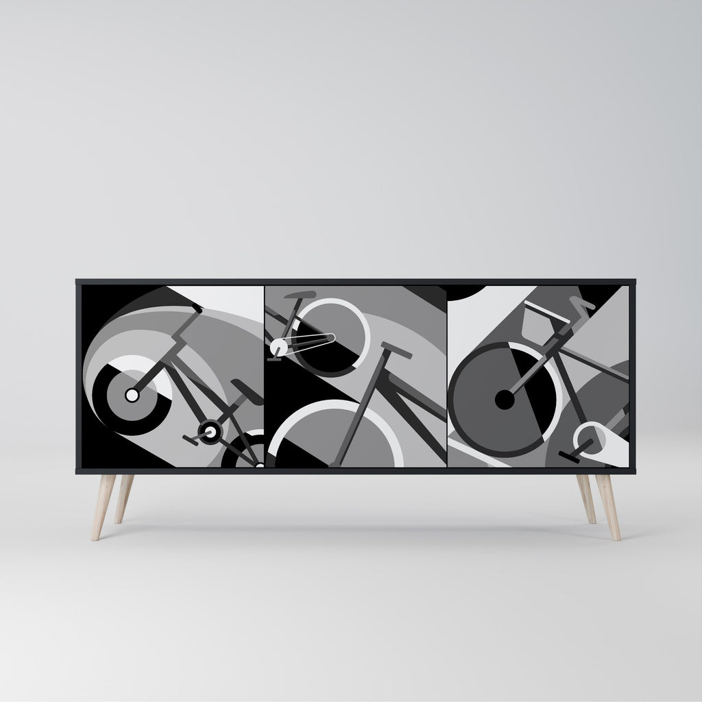 Buffet 3 portes BIKE ENERGY finition noire