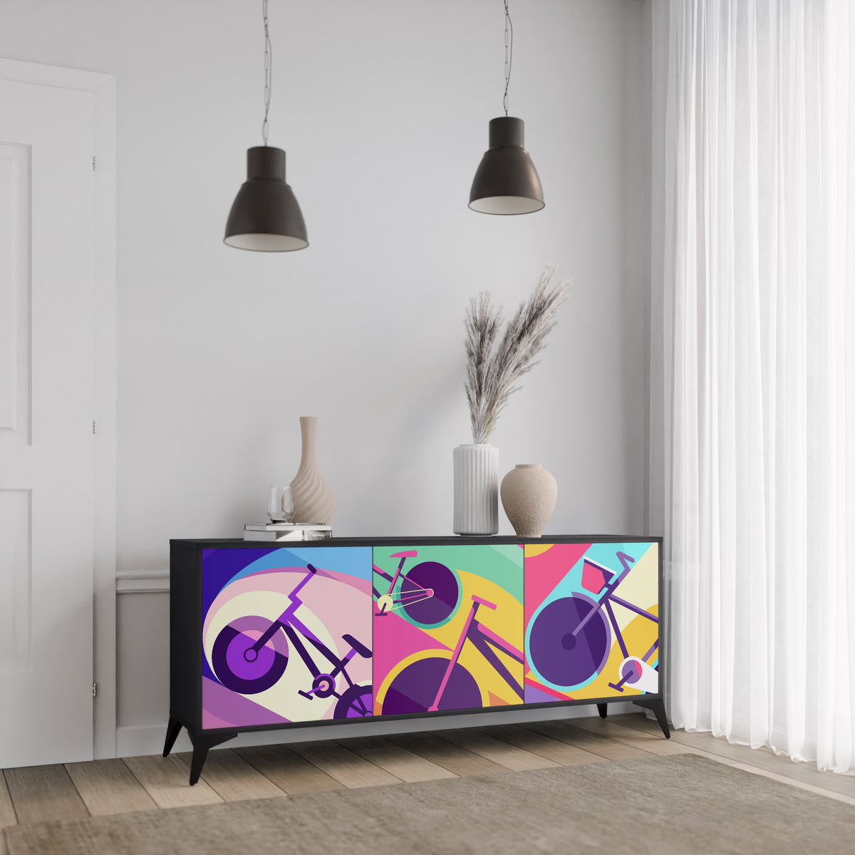 BIKE DREAMS 3-Door Sideboard