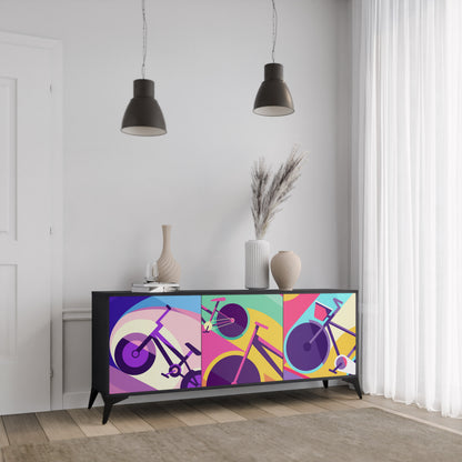 BIKE DREAMS 3-Door Sideboard