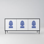 POLISH FOLK ART 3-Door Sideboard