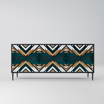 ARTISTIC GEOMETRY 3-Door Sideboard
