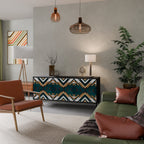 ARTISTIC GEOMETRY 3-Door Sideboard