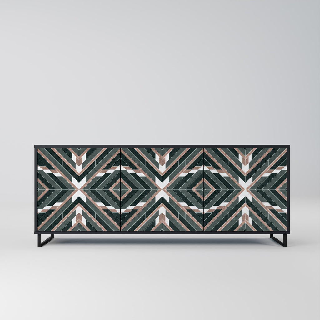 Buffet 3 portes DIMENSION DELIGHTS en finition noire