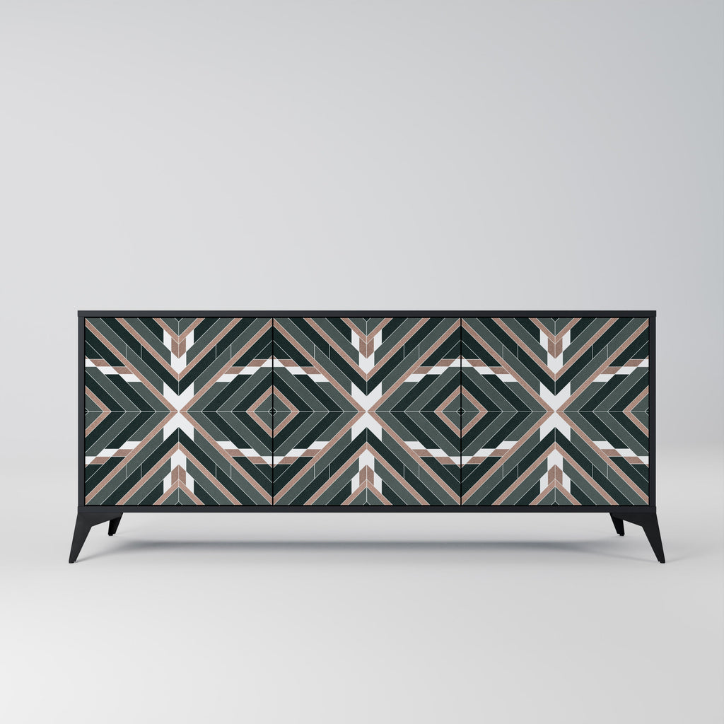 Buffet 3 portes DIMENSION DELIGHTS en finition noire