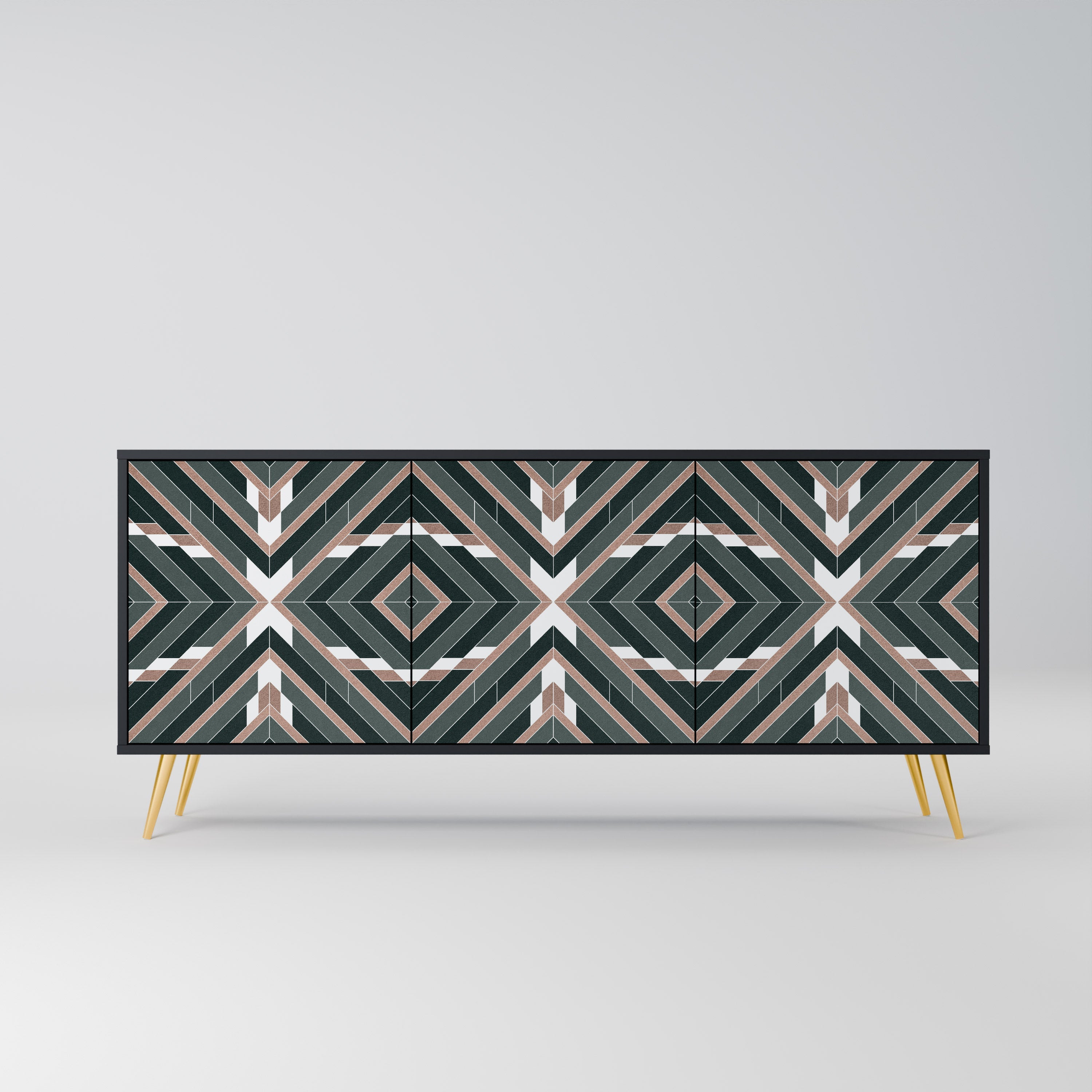 Buffet 3 portes DIMENSION DELIGHTS en finition noire