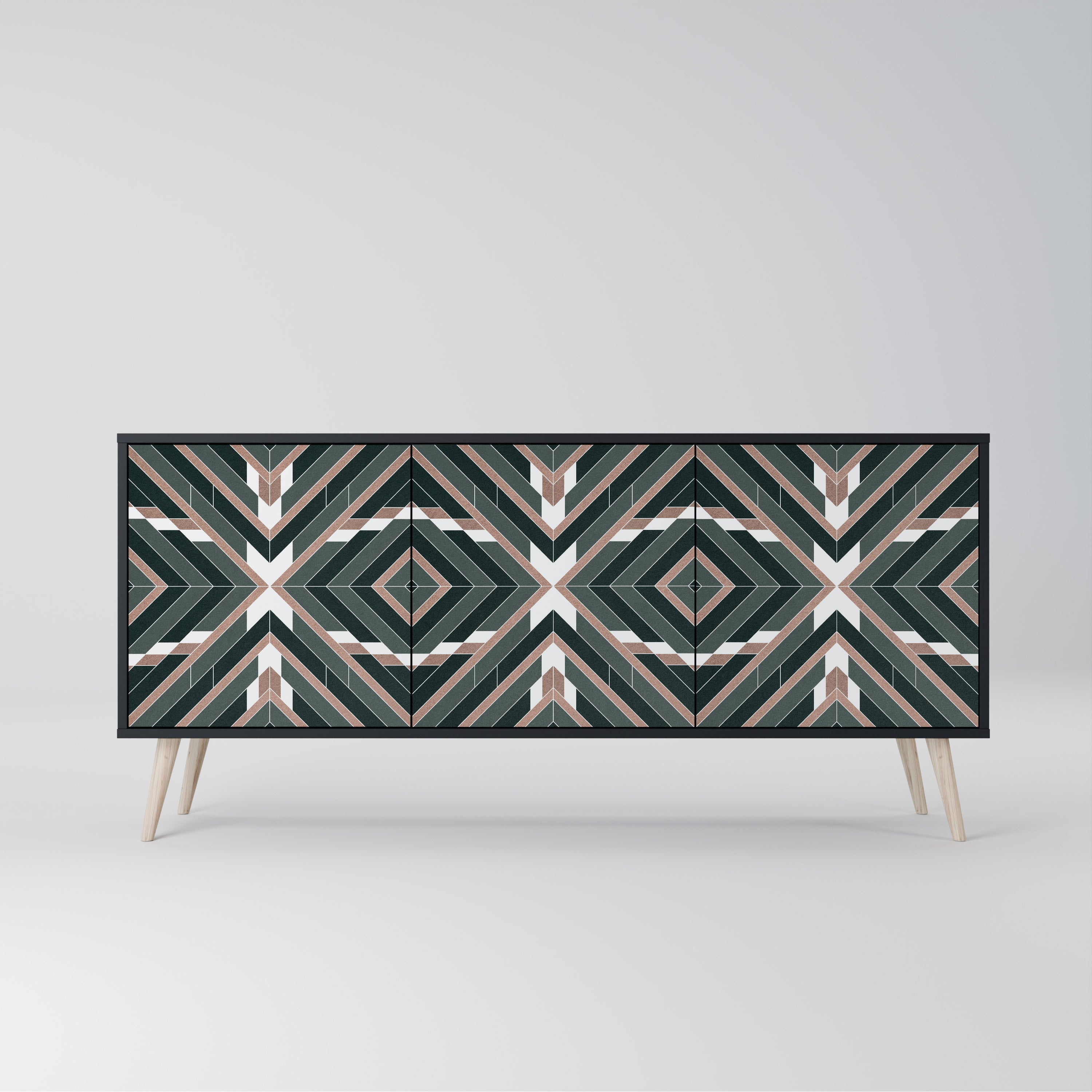 Buffet 3 portes DIMENSION DELIGHTS en finition noire