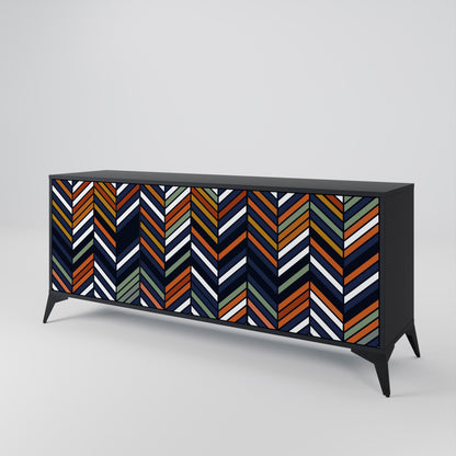 VIBRANT PATCHWORK 3-Door Sideboard