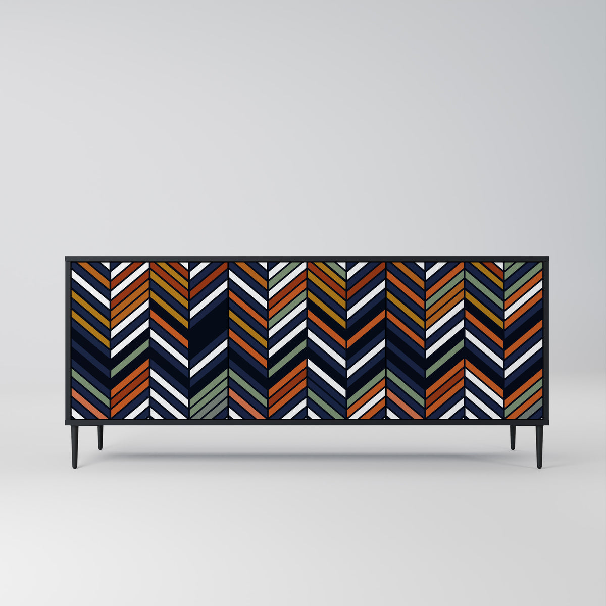 VIBRANT PATCHWORK 3-Door Sideboard