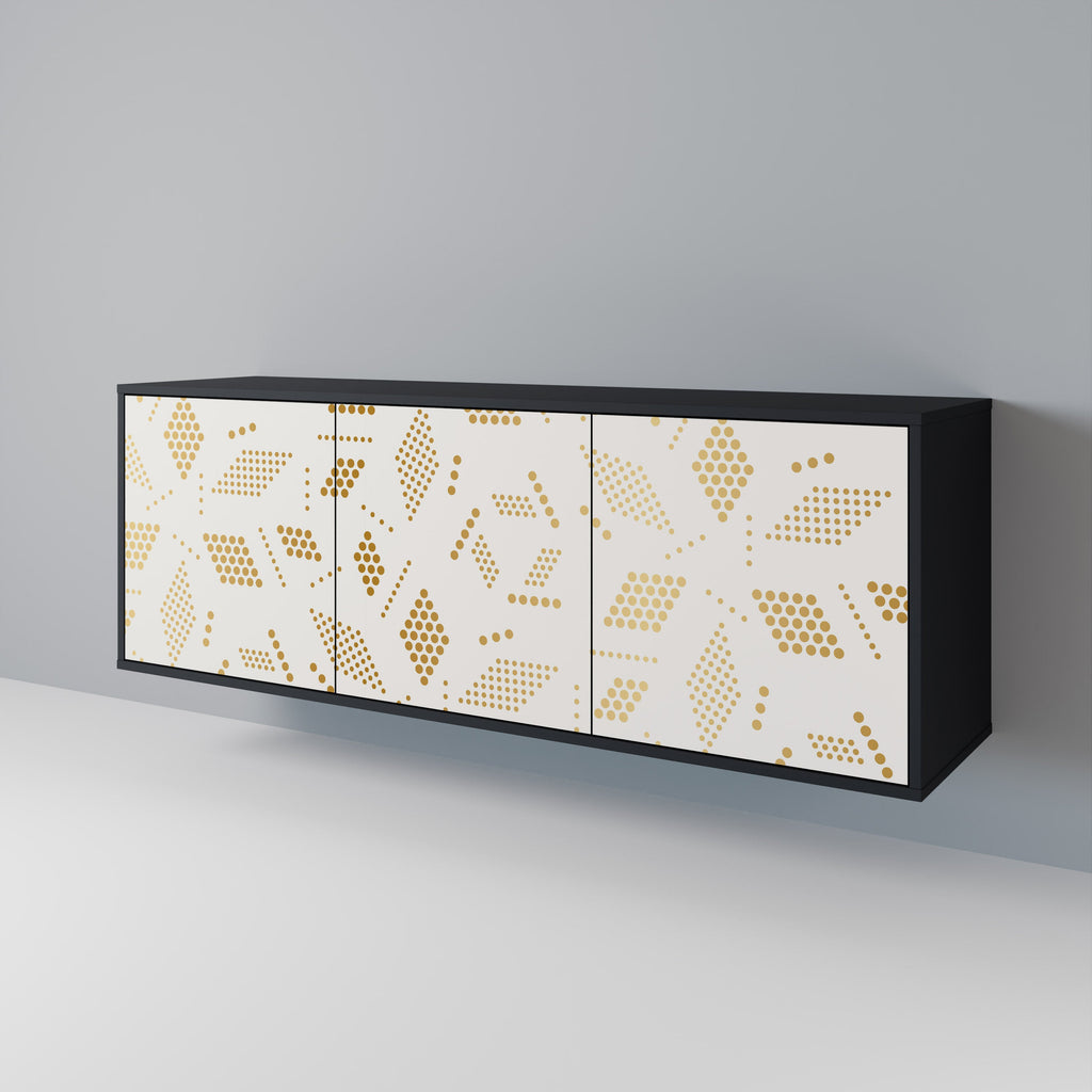 Buffet 3 portes SPOTTED DAZE en finition noire