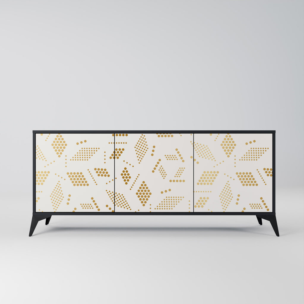 Buffet 3 portes SPOTTED DAZE en finition noire