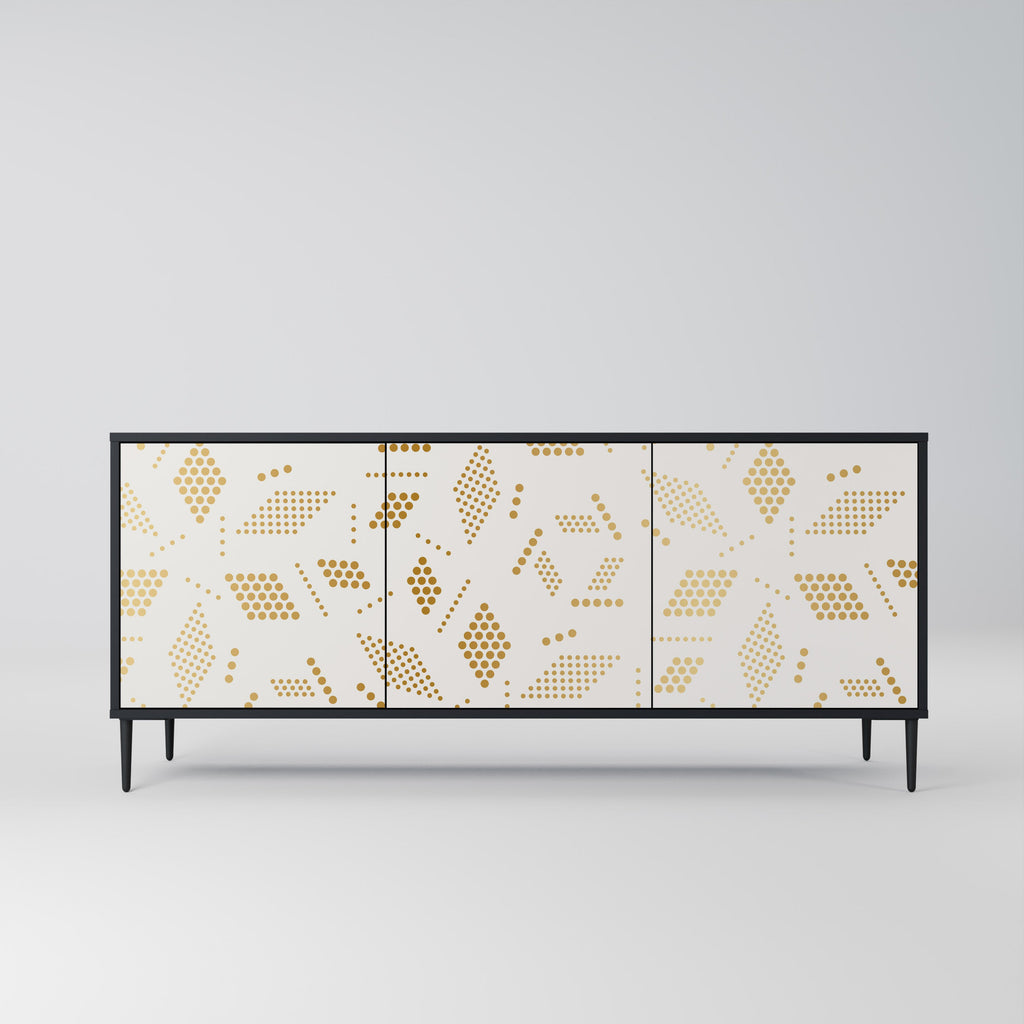 Buffet 3 portes SPOTTED DAZE en finition noire