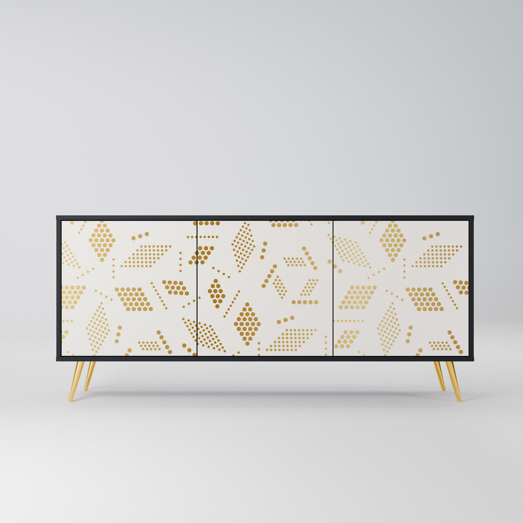 Buffet 3 portes SPOTTED DAZE en finition noire