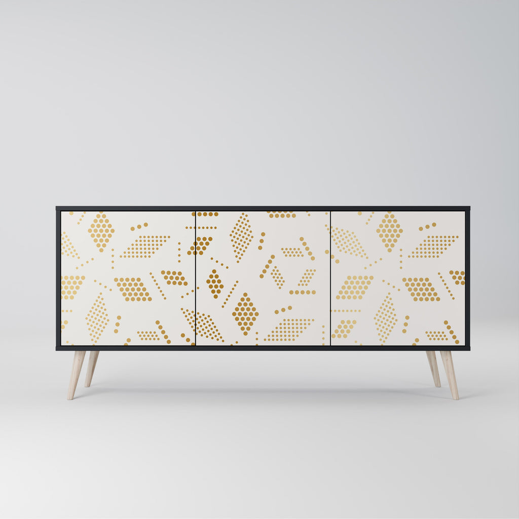 Buffet 3 portes SPOTTED DAZE en finition noire