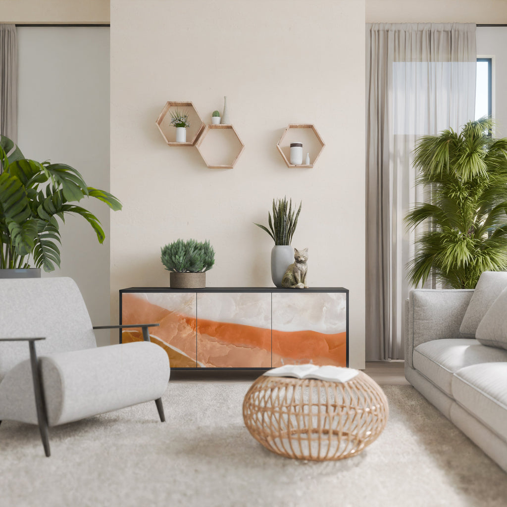 Buffet 3 portes SANDHILLS SPLENDOUR finition noire