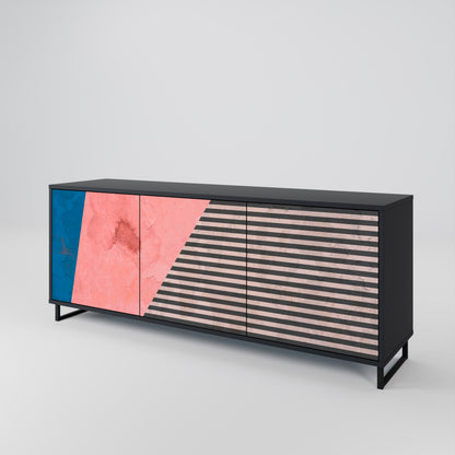 GLAMOROUS STRIPE 3-Door Sideboard