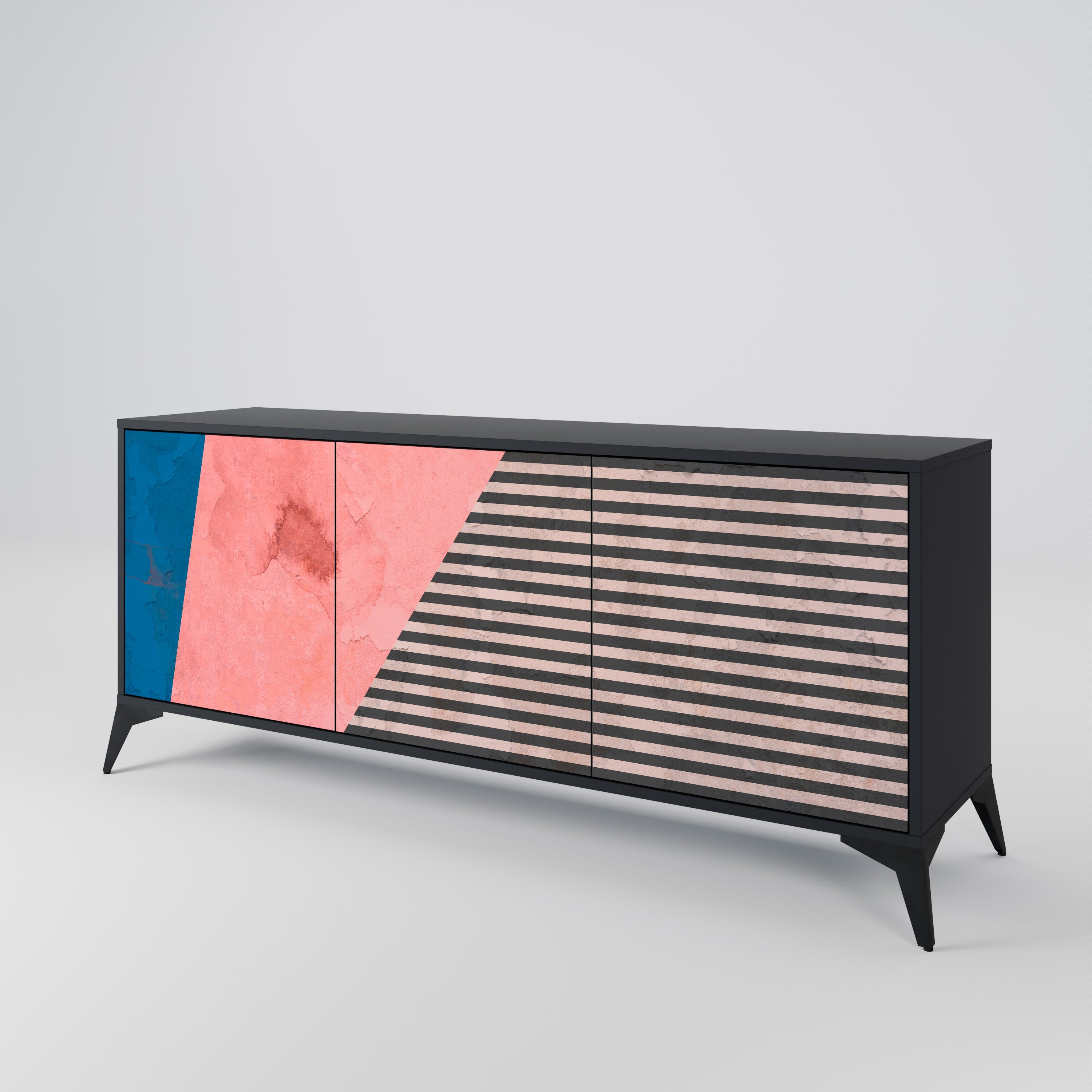 GLAMOROUS STRIPE 3-Door Sideboard
