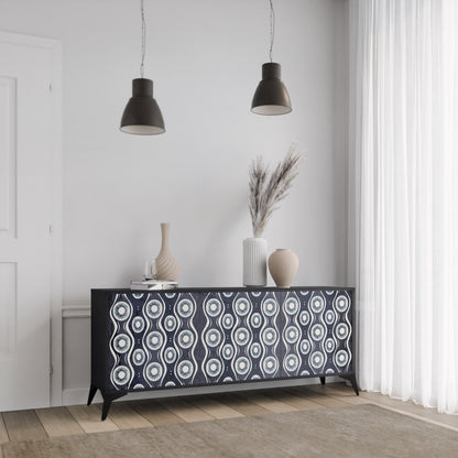 GRAPHITE EYES 3-Door Sideboard
