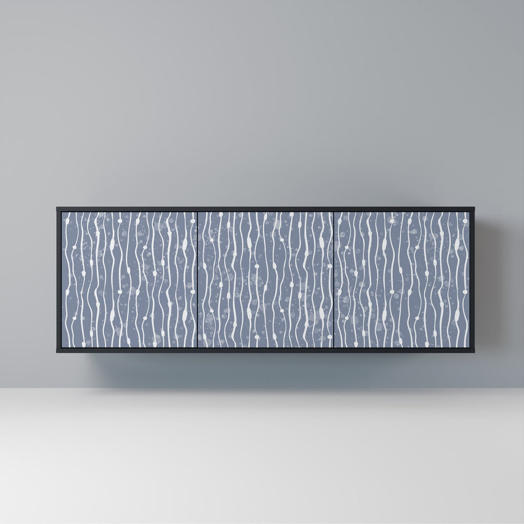 Buffet 3 portes GRAPHITE RAIN finition noire