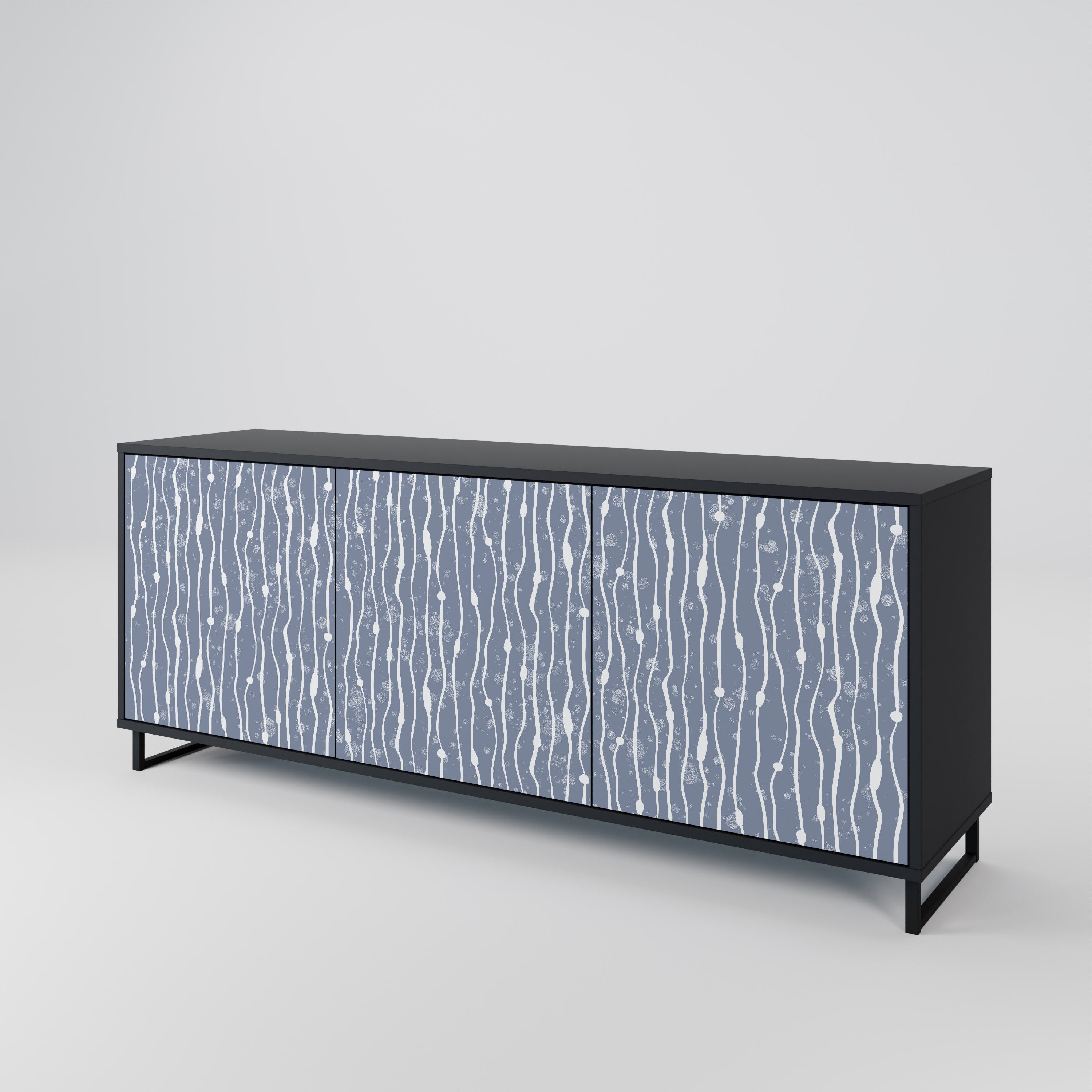 GRAPHITE RAIN 3-Door Sideboard