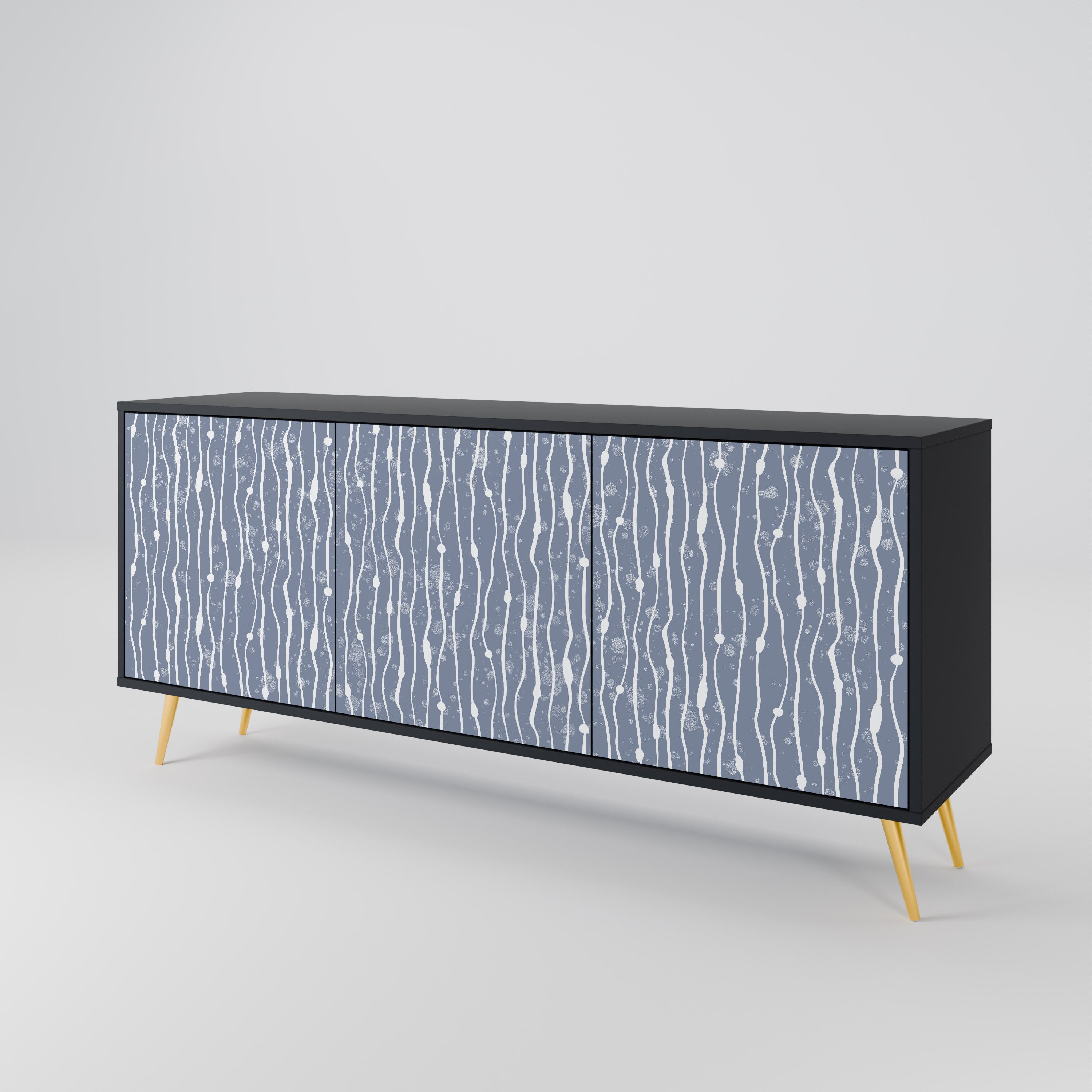 GRAPHITE RAIN 3-Door Sideboard