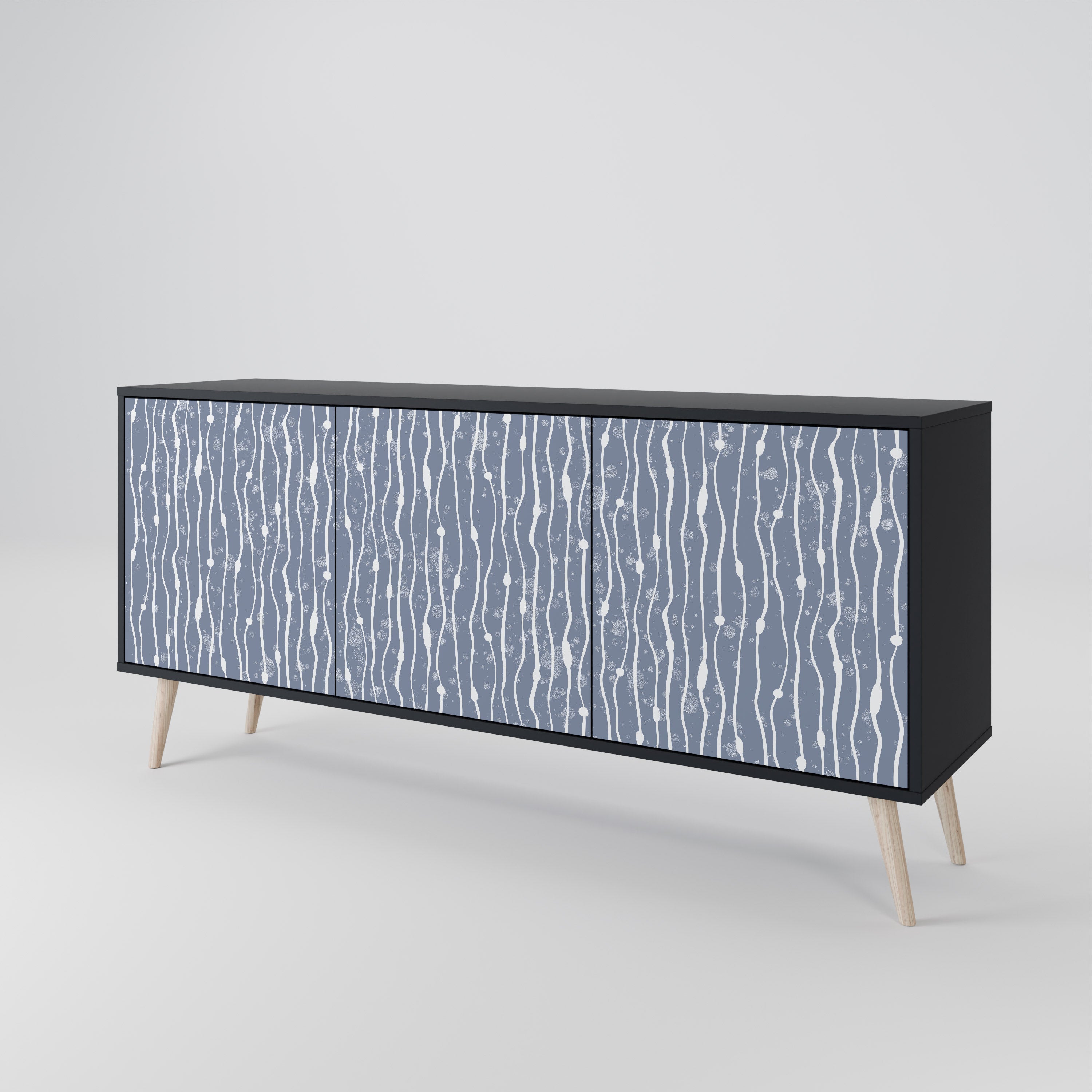 GRAPHITE RAIN 3-Door Sideboard