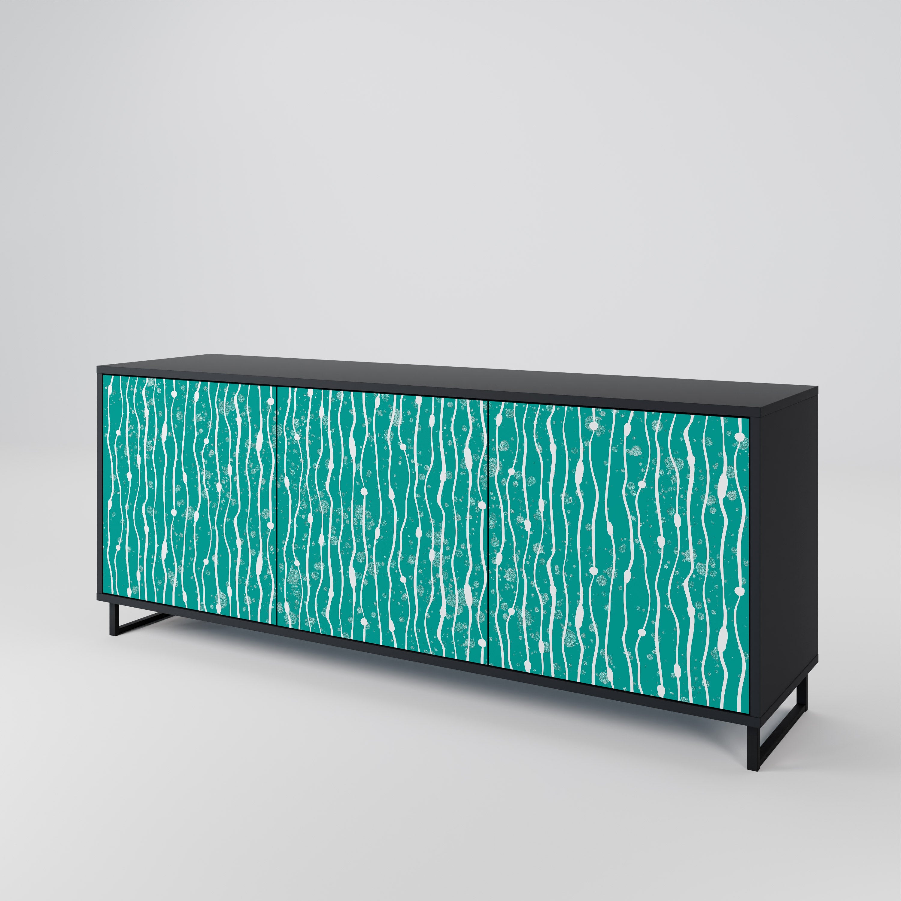 TURQUOISE RAIN 3-Door Sideboard