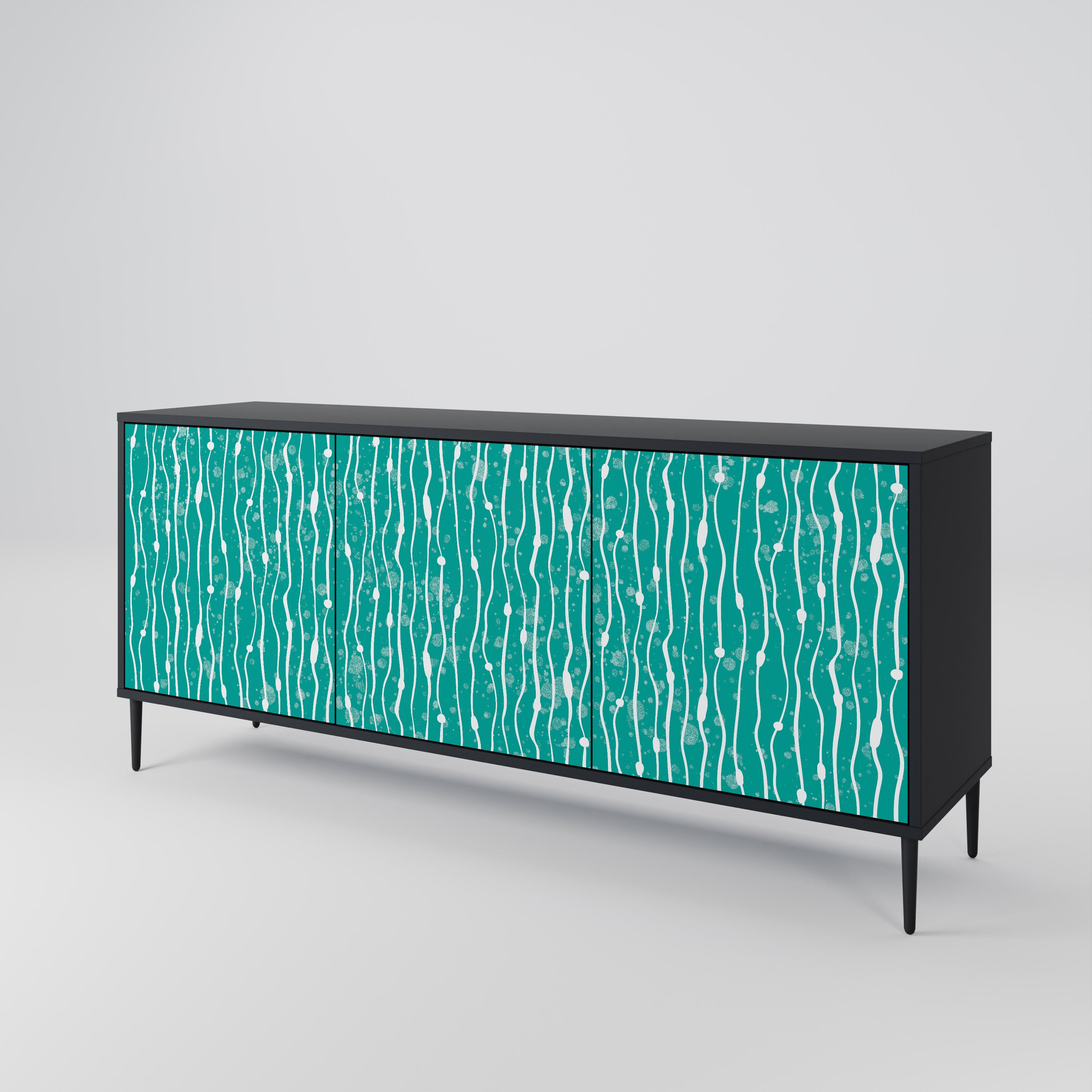 TURQUOISE RAIN 3-Door Sideboard