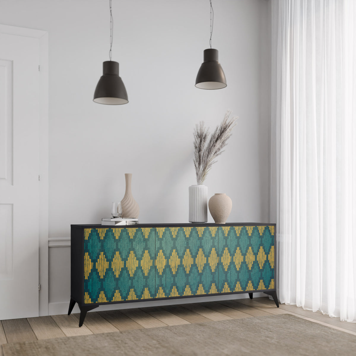 POLYGONS 3-Door Sideboard