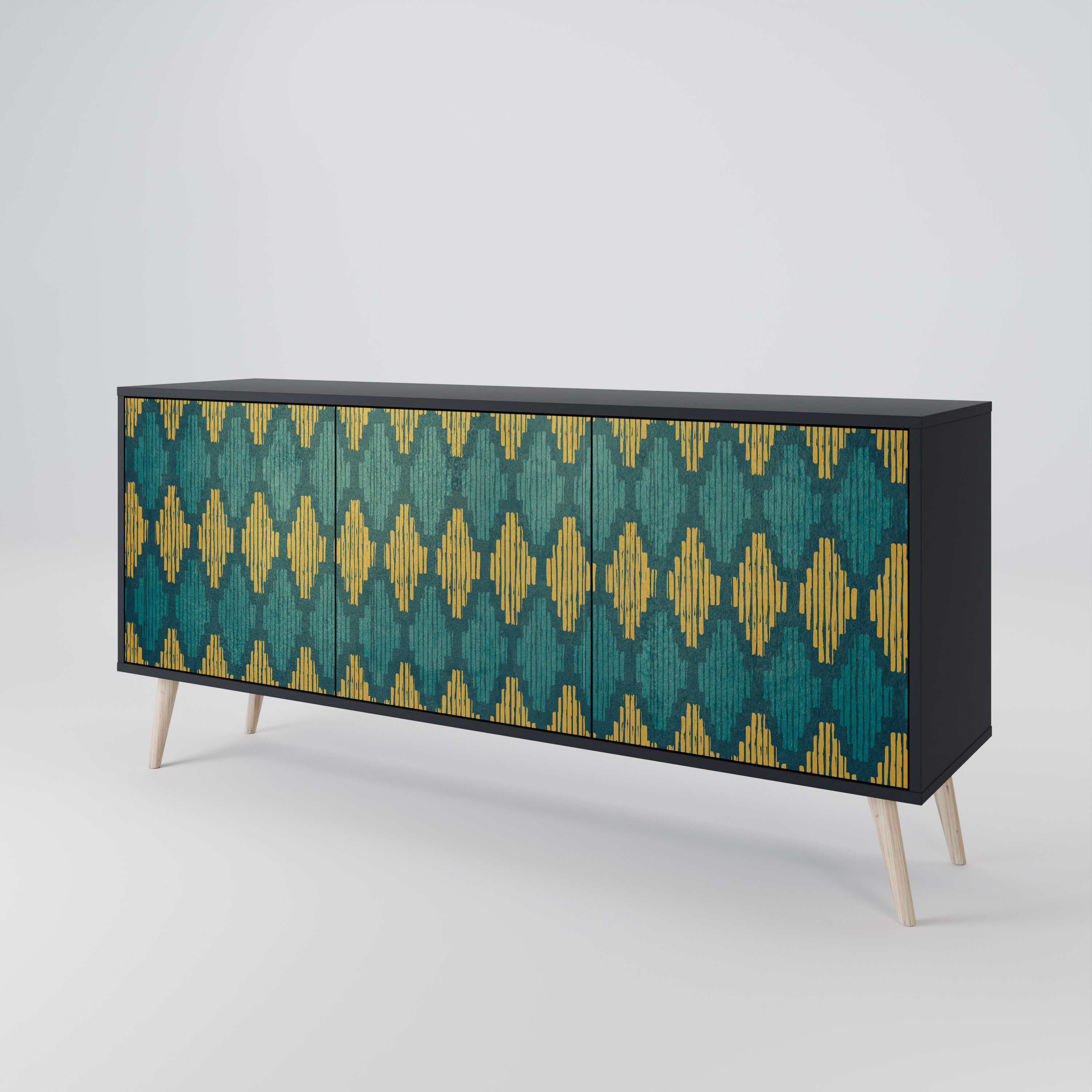 POLYGONS 3-Door Sideboard