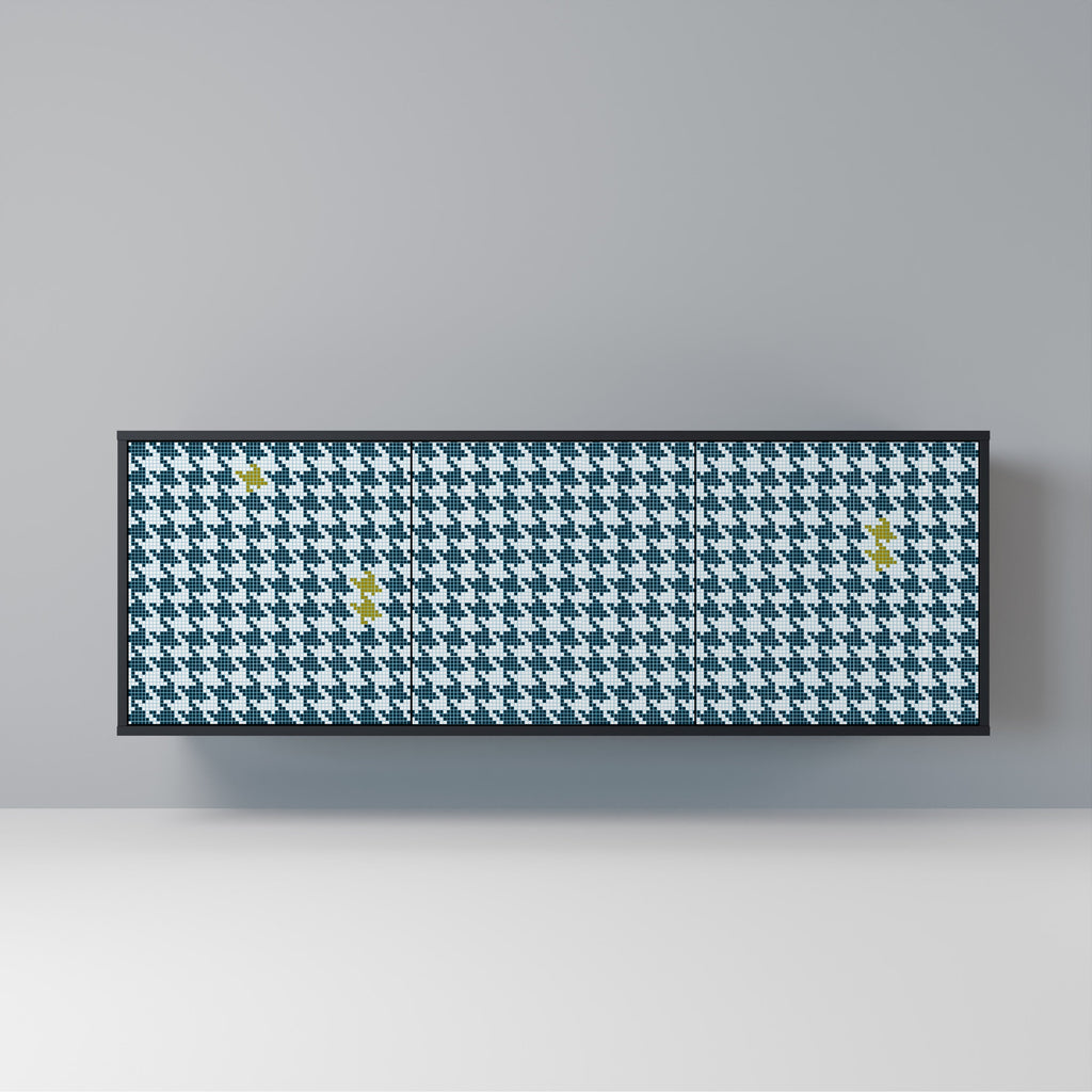 Buffet 3 portes HORS CONTEXTE en finition noire