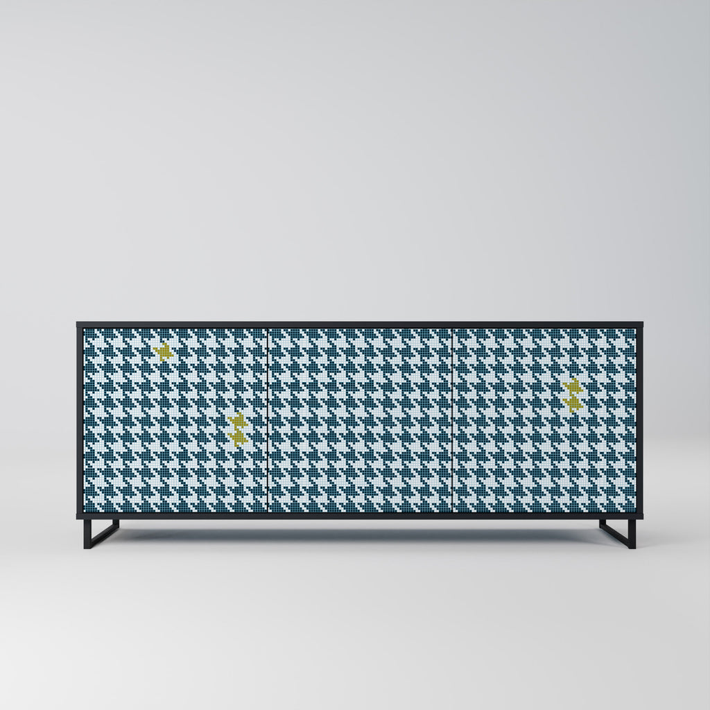 Buffet 3 portes HORS CONTEXTE en finition noire