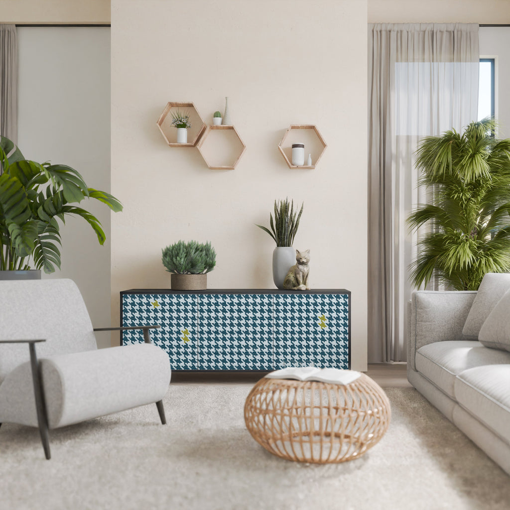 Buffet 3 portes HORS CONTEXTE en finition noire