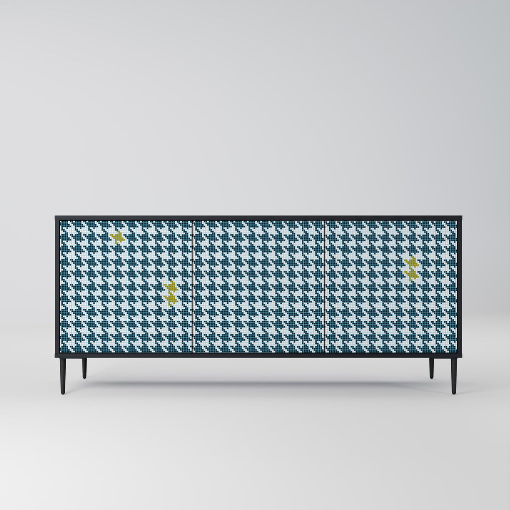 Buffet 3 portes HORS CONTEXTE en finition noire