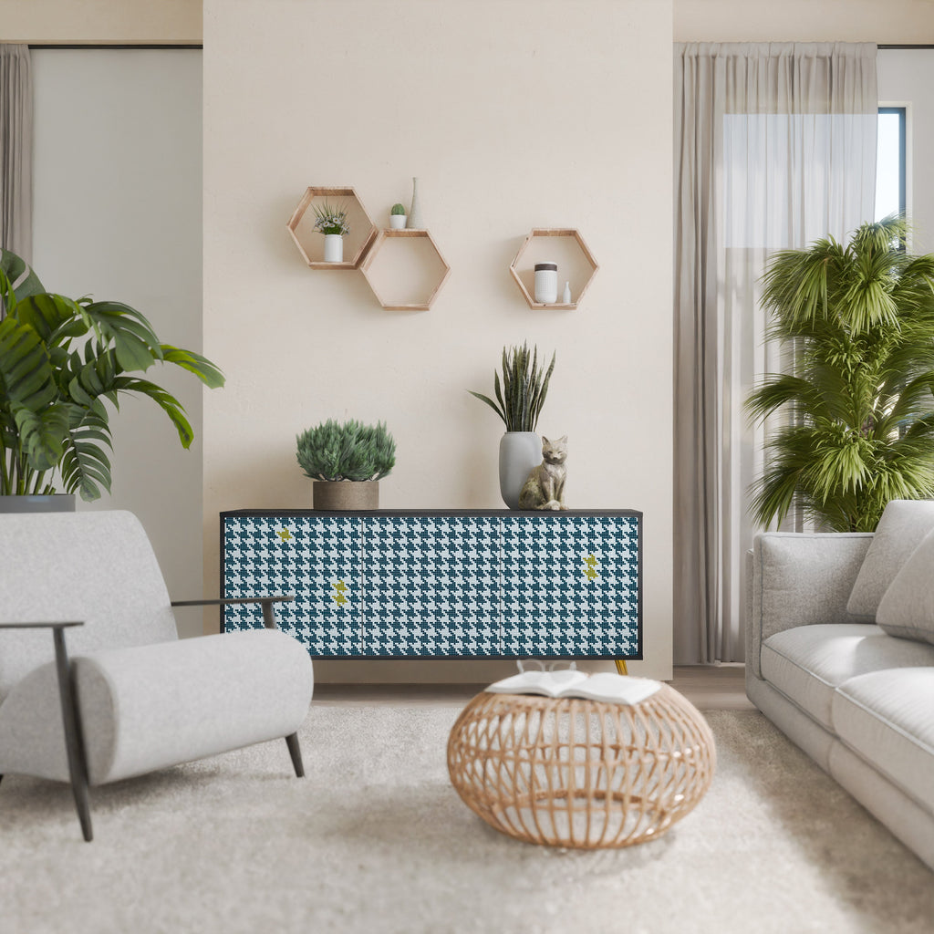 Buffet 3 portes HORS CONTEXTE en finition noire