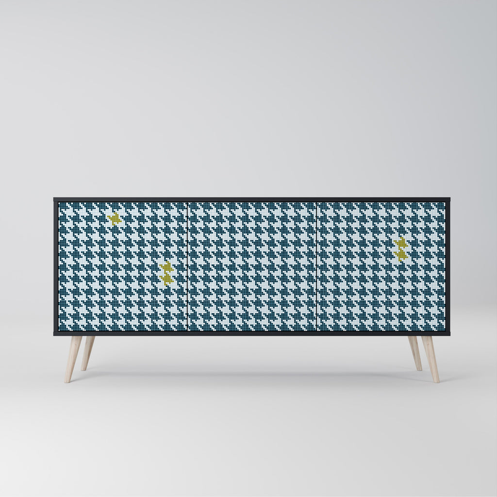 Buffet 3 portes HORS CONTEXTE en finition noire