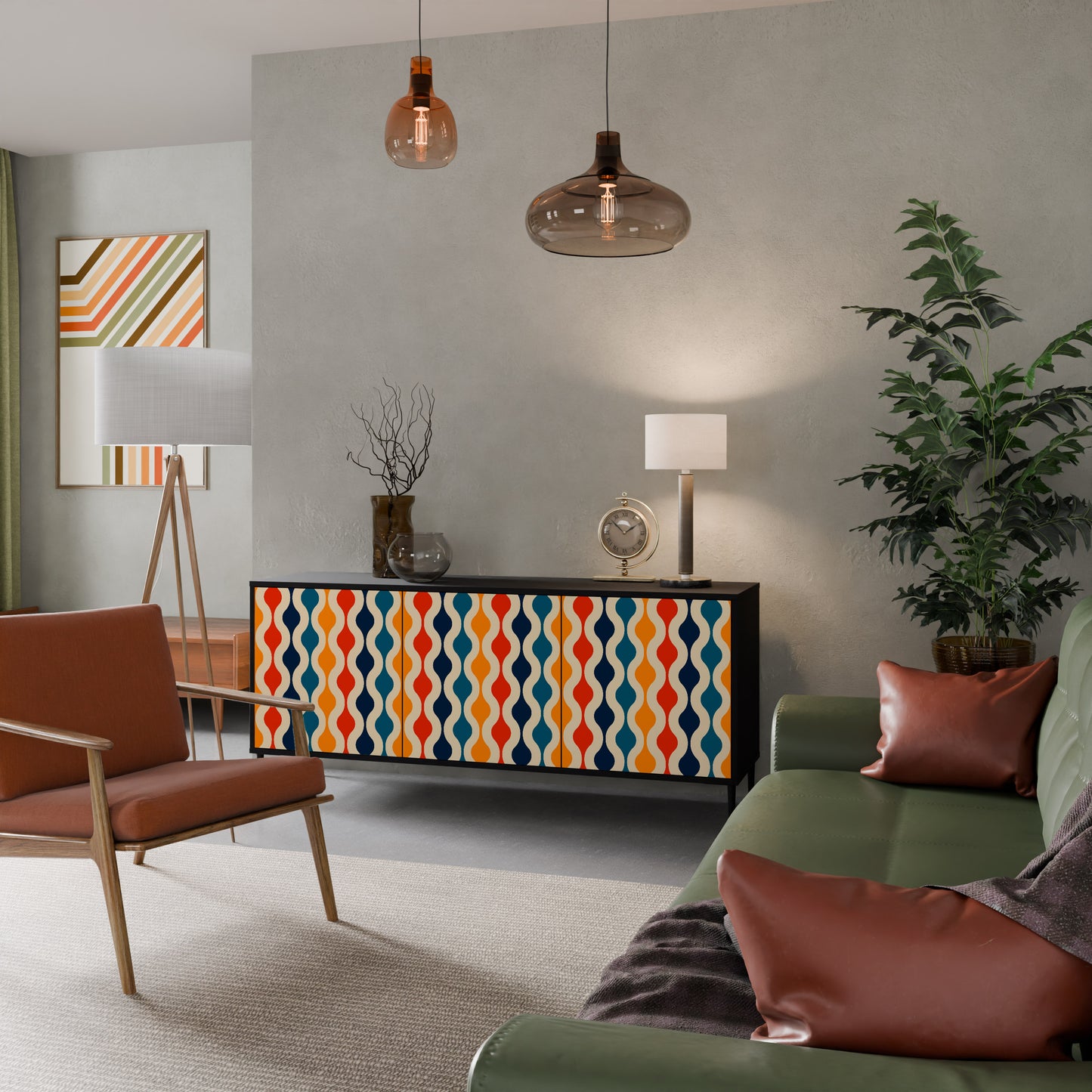COLORFUL NOSTALGIA 3-Door Sideboard