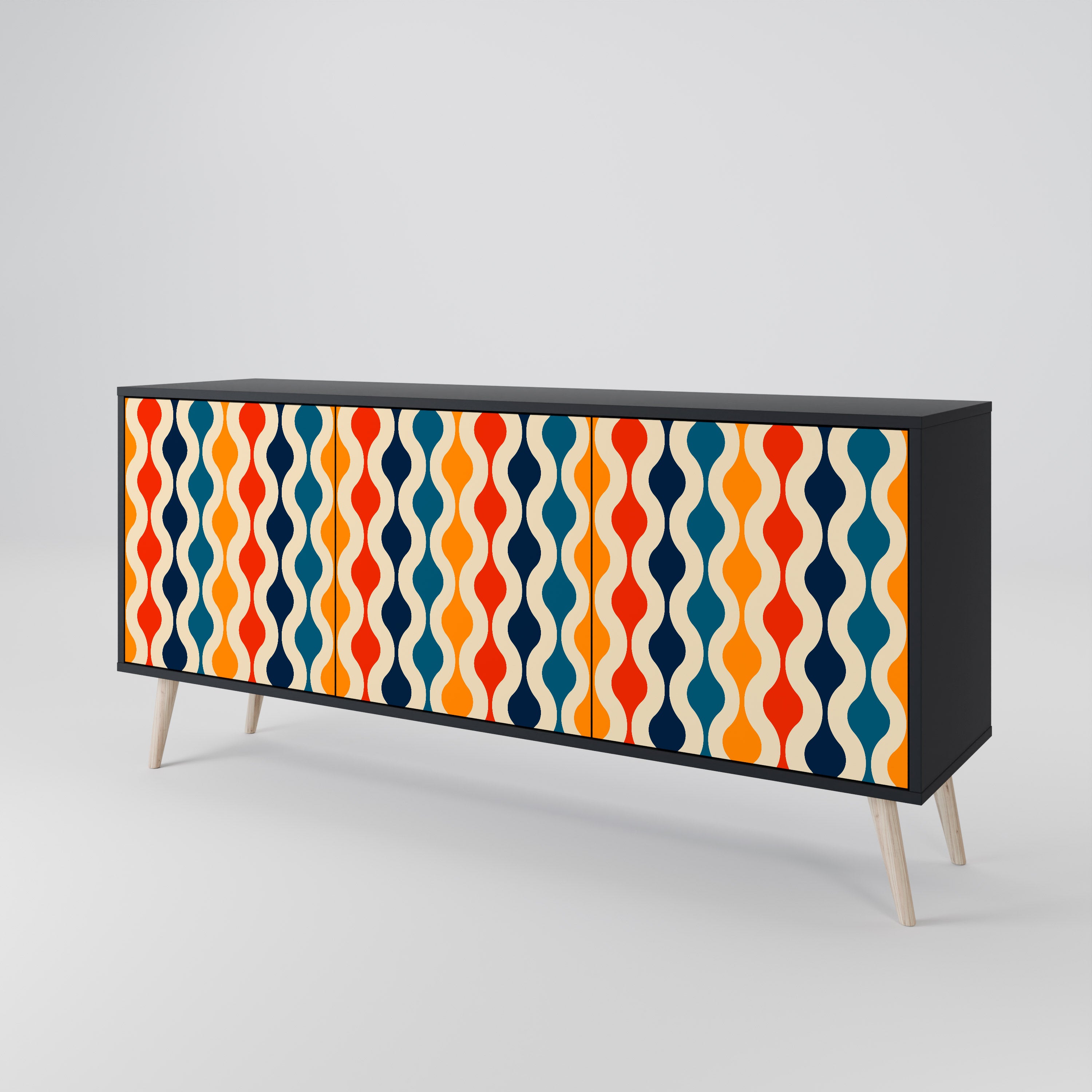 COLORFUL NOSTALGIA 3-Door Sideboard