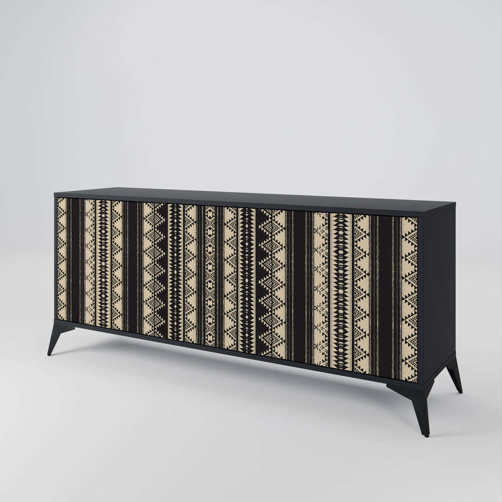 Buffet 3 portes AZTEC finition noire