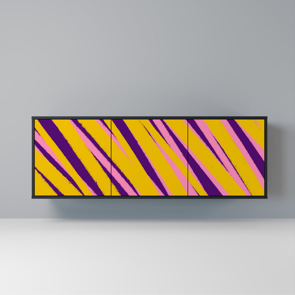 Buffet 3 portes DREAMS COME TRUE en finition noire