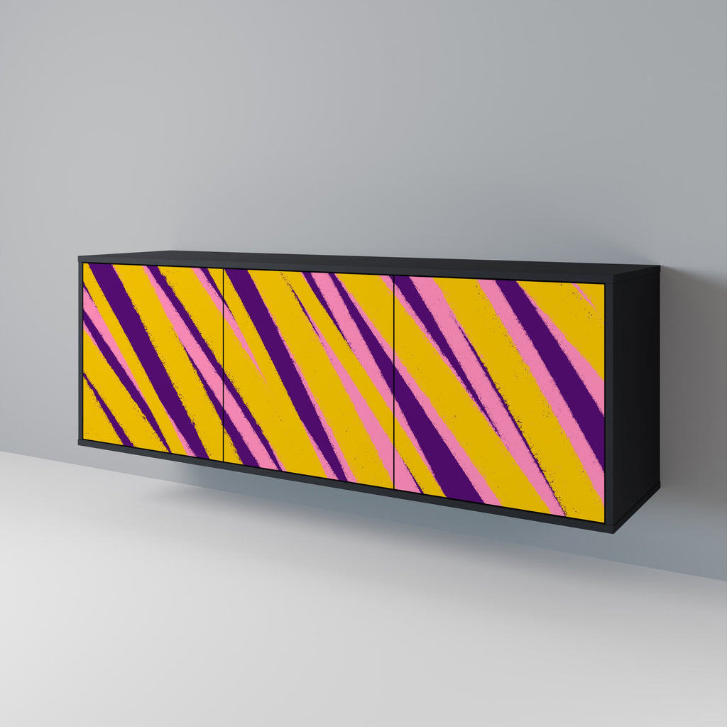 Buffet 3 portes DREAMS COME TRUE en finition noire