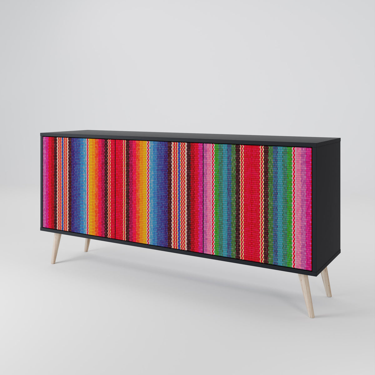 ETHNIC MEXICAN 3-Door Sideboard