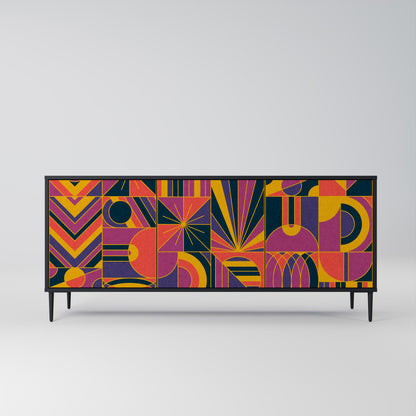 ELECTRIC PATTERNS 3-Door Sideboard